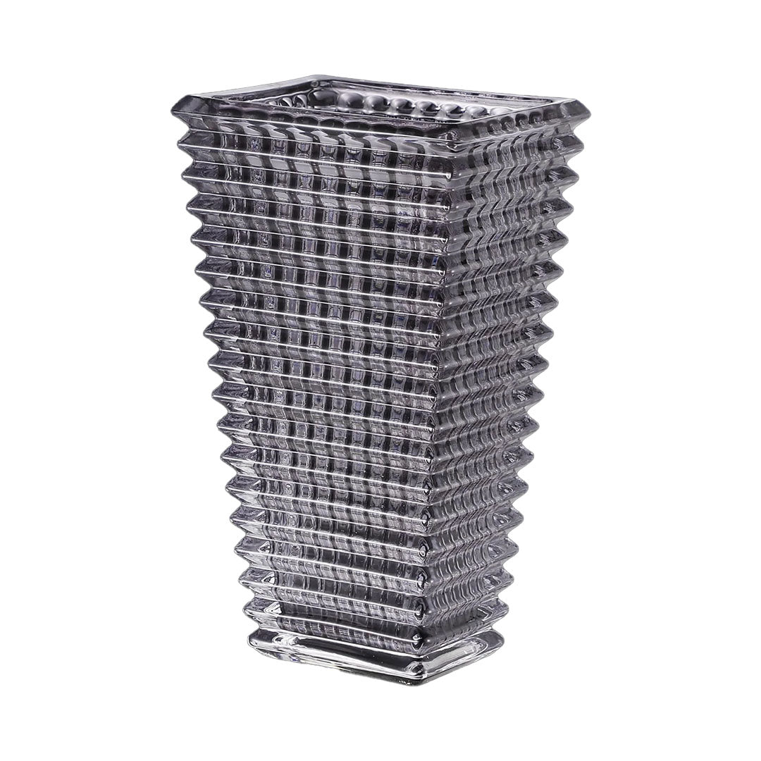 NNEAGS 22cm Modern Gray Ceramic Glass Vase Home Decor-0